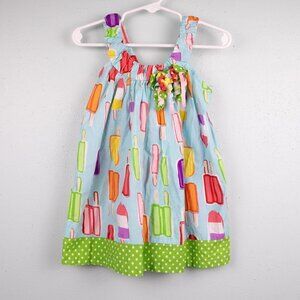 Bonnie Baby blue popsicle print dress-18M